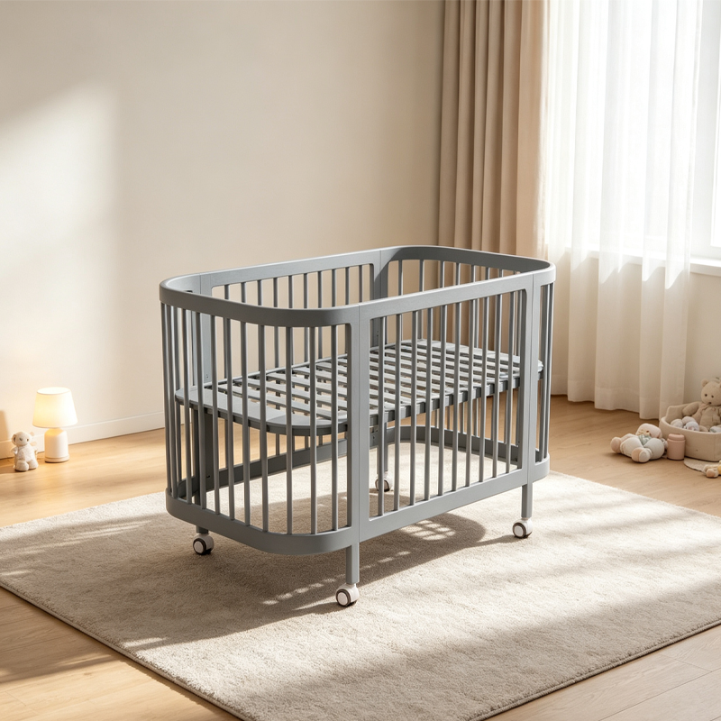 Montessori sensory oval crib（Grey）