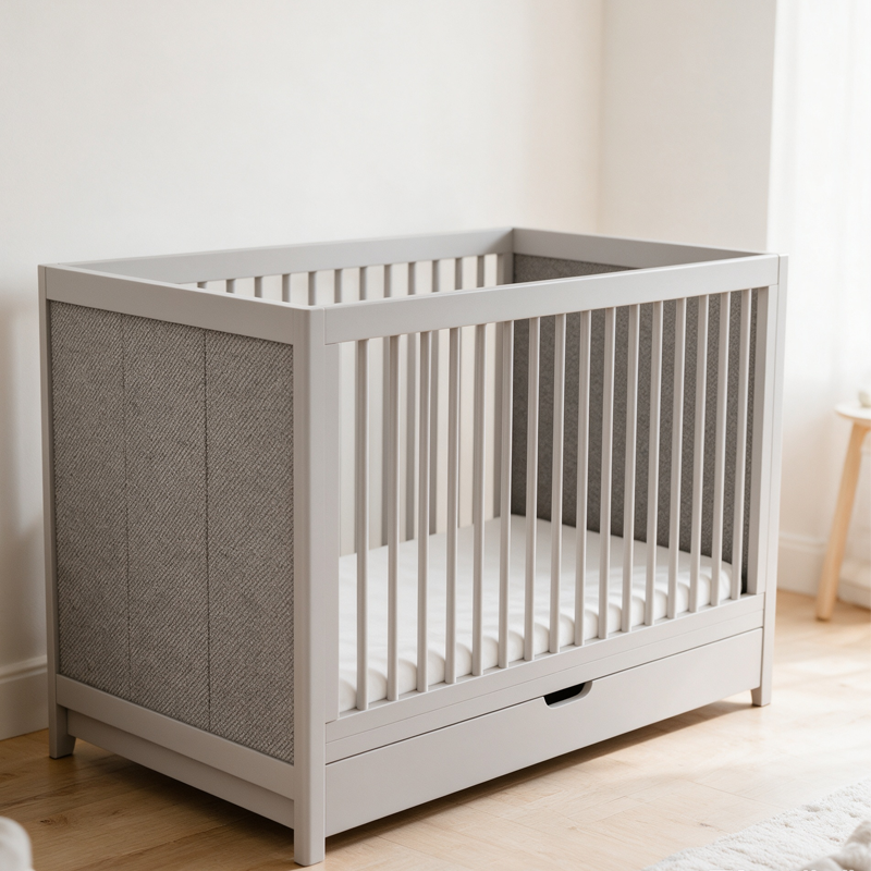Montessori sensory rectangular crib（Grey）