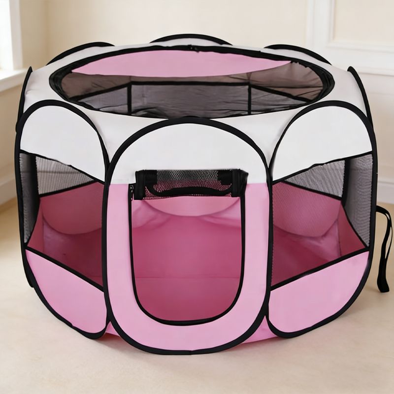 Sennl Octagonal Pet Tent (Light Pink)