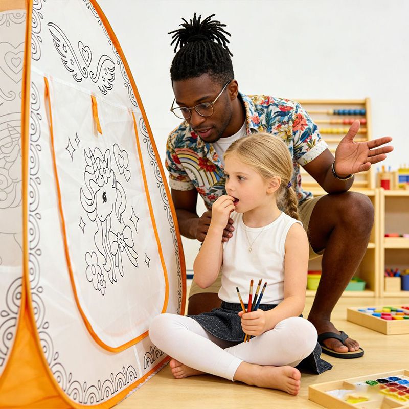 Sennl Montessori Sensory Paintable Tent (Shuttle)