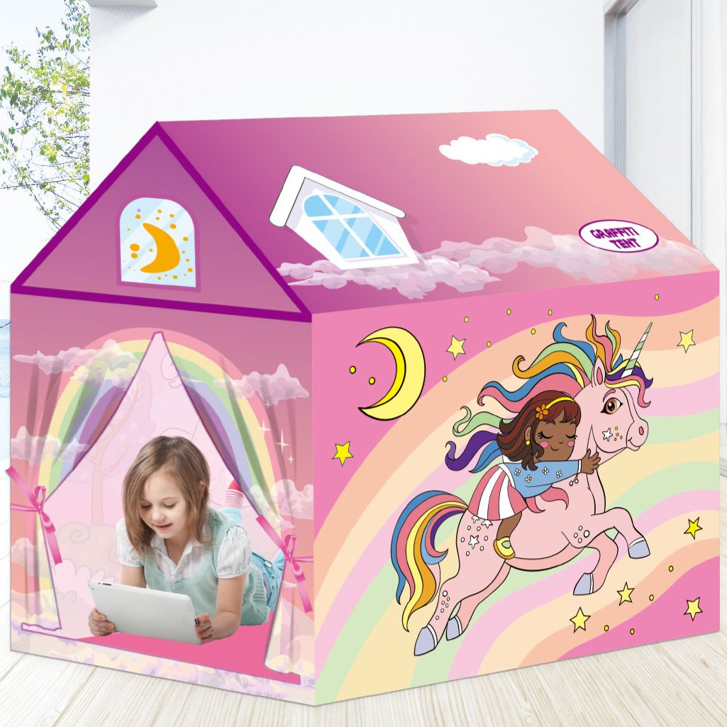 Sennl Montessori Sensory Paintable Tent (Unicorn)